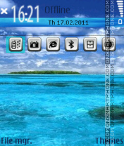 Ocean 02 tema screenshot