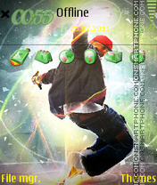 Hip Hop Style 01 es el tema de pantalla