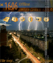 Thunderstorm by doker tema screenshot