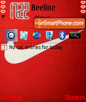 Red Nike theme screenshot