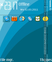 Astro blue 01 es el tema de pantalla