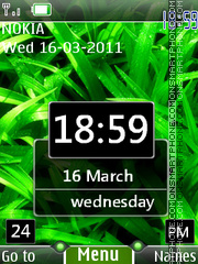 New Design Clock theme screenshot