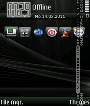 Iphone Black 01 tema screenshot