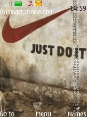 Just Do It es el tema de pantalla