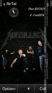 Metallica tema screenshot