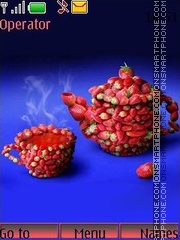 Strawberry tea tema screenshot