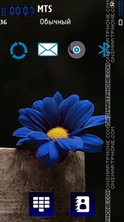 Blue 525 tema screenshot