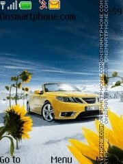 Скриншот темы Yellow Car With Tone 01