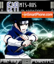 Capture d'écran Uchiha Sasuke thème