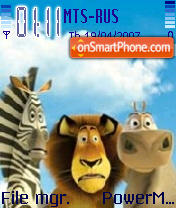Madagascar2 tema screenshot