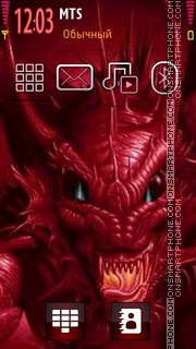 Скриншот темы Red Dragon 5801