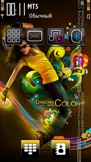 Скриншот темы Dancing With Colours