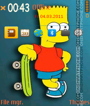 Bart simpsons 01 theme screenshot