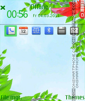 Spring Leaves tema screenshot