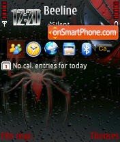 Spiderman 240 yI theme screenshot