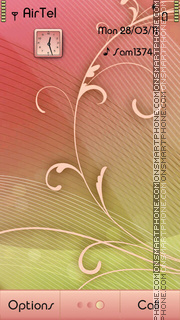 Abstract Pink tema screenshot