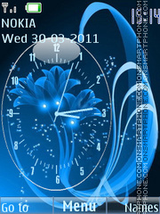 Blue abstract tema screenshot