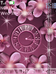 Flower clock tema screenshot