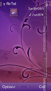 Abstract Purple tema screenshot