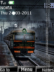 Capture d'écran Animated Train thème