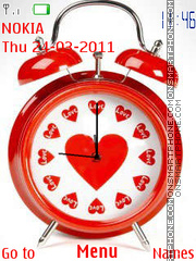 Love Clock 10 es el tema de pantalla