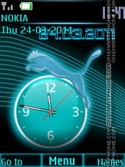 Puma Clock tema screenshot