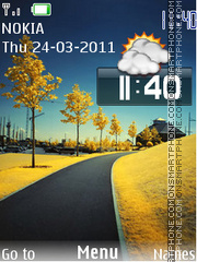 Nature Clock 07 theme screenshot