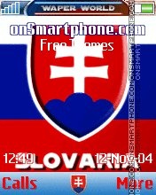 Slovakia Flag es el tema de pantalla