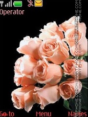 Pink roses anim theme screenshot