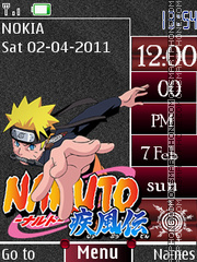 Скриншот темы Naruto Saga