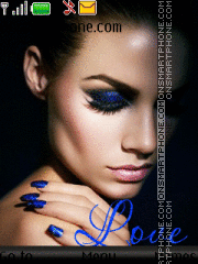 Capture d'écran Blue Glamour thème