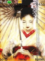 Geisha tema screenshot