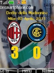 Capture d'écran AC Milan vs Internazionale thème