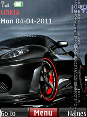 Black Ferrari 04 theme screenshot
