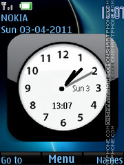 Black Clock 05 tema screenshot