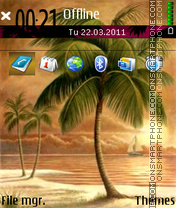 Capture d'écran Palms 04 thème