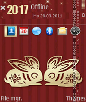 Two rabbits tema screenshot