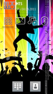 Vector Dance theme screenshot