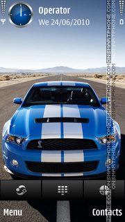 Ford mustang blue by dimitar Theme-Screenshot