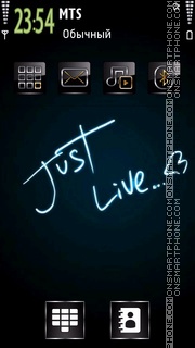 Just Live es el tema de pantalla