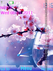 Spring Branch Clock tema screenshot
