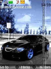 Скриншот темы Bmw M6 Blue