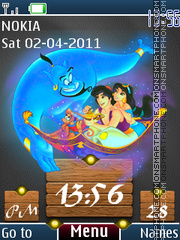 Aladdin Clock 01 theme screenshot