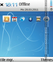 Скриншот темы Aereoblanc fp2