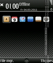 iPhone Dark E71 es el tema de pantalla