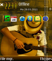 Guitar player 01 tema screenshot