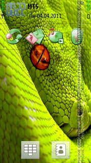 Скриншот темы Snake Hd