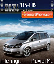 Opel Zafira tema screenshot