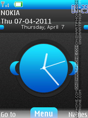 Скриншот темы Nokia Desire Clock