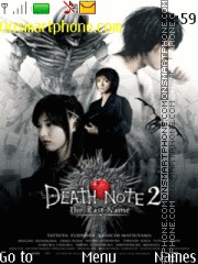 Capture d'écran Death Note Last Name thème